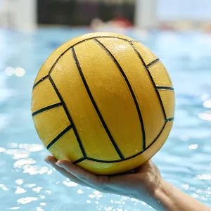 Custom Logo Rubber Water Polo Ball Size 5 4 3 Professional Anti Slip Waterproof Swimming Pool Training Match Ball