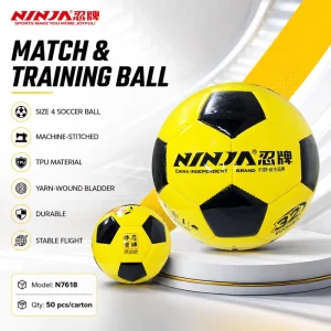 Custom Logo Size 4 PU Football Hand Stitched Soccer Ball for School Club Match Training Durable Bladder Factory Supplier