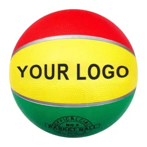 Custom Logo Size 5 Size 3 Rubber Basketball for Children