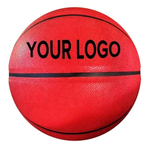 Custom Logo Size 7 Factory Customized PU Material Personalized Training Red Basketball Ball