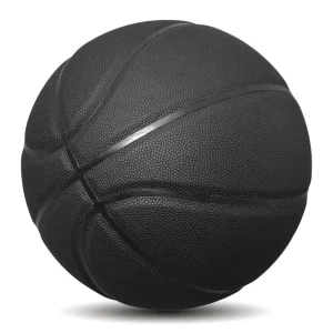 Custom Logo Size 7 PU Material Training Black Basketball Ball