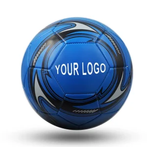 Custom Logo Soccer Ball Size 3 4 5 Training Professional Match Blue Football Ball