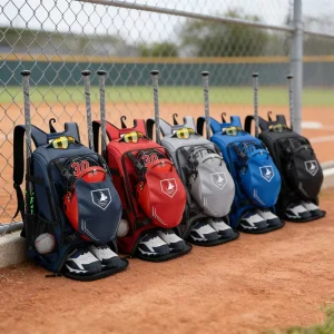 Custom Logo Softball Baseball Bat Pack Backpack Bag with Helmet Holder and Shoes Compartment for Team Players