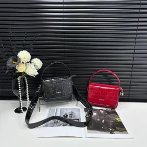 Custom Logo Vintage PU Leather Tote Handbag Small Crossbody Shoulder Bag for Women Trendy Design