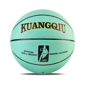 Custom Logo Women Basketball Custom Leather Size 5 6 7 Blue Basketball Ball