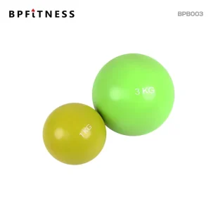 Custom Logo Yoga Fitness Filled Barbell Hand Held Fitness Ball PVC Toning Ball Soft Weighted Medicine Ball