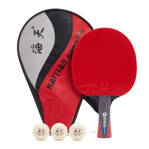 Custom Long Handle Table Tennis Racket Good Wood Ping Pong Paddle Set