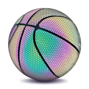 Custom Luminescent Basketball Size 7 Luminescent Basketball Custom logo Holographic Luminescent Reflective Basketball