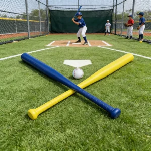 Custom Made Plastic Youth Baseball Softball Bats Right Left Handed Lightweight Durable Waterproof Professional Training