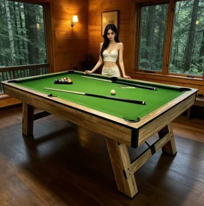 Custom Modern 7FT 8FT Premium Quality 3 in 1 Dinner Ping Pong Pool Table, MDF Material, Snooker Table, Billiard Table