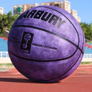 Custom ODM OEM Basketball Super Fiber Leather Natural Rubber Bladder Adult Indoor Outdoor Training Competition No. 7