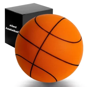 Custom Official Size Silent Basketball PU Covered Grooved Lightweight Solid No Noise Indoor Training High Bouncing Toys