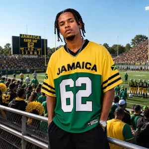 Custom Oversized Fans Jersey American Football Jersey Game Day Sports Jersey Hip Hop Sublimated Shirt Private Label Team Apparel