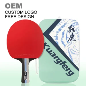 Custom Ping Pong Paddles Table Tennis Racket Set with Rubber Case Carbon Fiber Table Tennis Racket