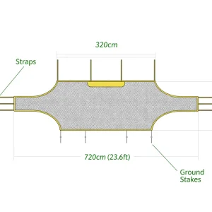 Custom Polyethylene Fabric Football Net for 5 7 11 Player Training Goal Cloth Sports Equipment Manufacturing Supply