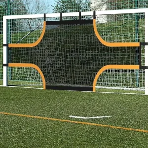 Custom Portable Soccer Training Net for 5 11 Players Mesh Passing Practice Yellow for 5 Players