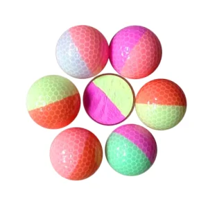 Custom Premium 2 Piece Golf Ball Colorful 2 Layer Urethane Rubber Balls for Custom Logo Made Plastic