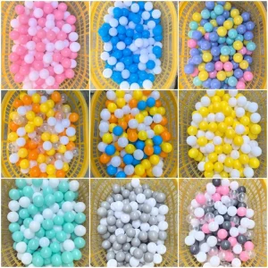 Custom Print 5 6 Inch Inflatable Child Small Toy PVC Rubber Plastic Bouncy Ball Rainbow Playground Toy Ball
