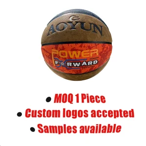 Custom Print PU Cover Basketball Team Orders MOQ Available Sizes 5 6 7 Durable for Schools Clubs Training Competition
