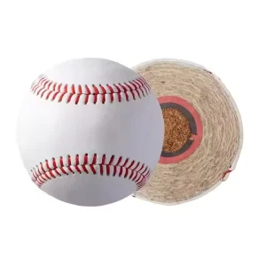 Custom Printed Logo Full Grain PVC Split Leather Flat Seam Raised Wool Cork 9inch Hand Sewn Softball Training Weight Baseball