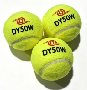 Custom Printed Logo Sports Tennis Balls, Bulk Durable Rubber, 66mm, 48g, for Entertainment and Training