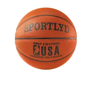 Custom Printed Logo Wear Resistant PU Basketball No.7 & 5 for Adults and Children Blue Competition Street Ball