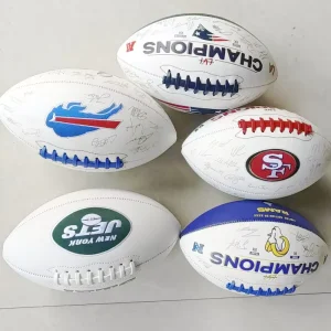 Custom Printing PU Composite Leather Official Size 9 Size 5 Peewee American Football Ball