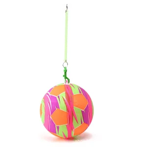Custom Promotional Plastic Sports Inflatable PVC Toy Football Ball With Chain