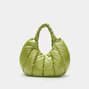 Custom Puff Nylon Tote Bag OEM Quilted Puffer Tote for Lightweight Foldable