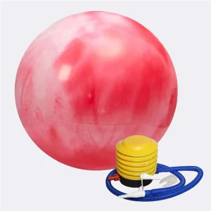 Custom Rainbow Yoga Ball Inflatable Straw Stretching Core Balance Training Muscle Mini Fitness Ball Pilates Balls
