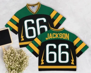 Custom Retro Polyester Football Cropped Jersey Streetwear Oversized American Mesh Jersey Football Men’s Crop Top For Men