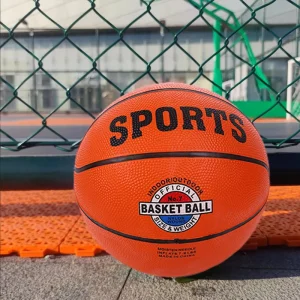 Custom Rubber Basketball Suitable for Indoor and Outdoor Games Sold Uninflated