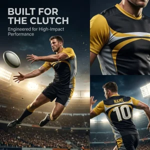 Custom Rugby Kit Plus Size Breathable Quick Dry Polyester Sublimation Printed Men Women Kids Training Club Team Match Set