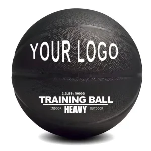 Custom Size 3 Size 7 PU Heavy Weighted Basketball with Butyl Rubber Bladder for Children Students Basketball Training Equipment
