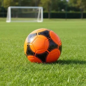 Custom Size 5 Soccer Ball PVC Leather Machine Stitched Durable Professional Training Match