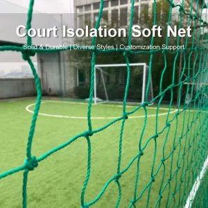 Custom Size PE Woven Stadium Divider Net Court Fence & Pitch Perimeter Protection