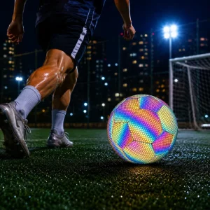 Custom Size Reflective Soccer Ball Mache Stitching for Brand Promotion Ball Match Gifts and Youngs Street Fashion