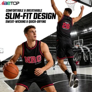 Custom Sublimation Basketball Jersey Breathable Quick Dry Team Uniform For Men Women Youth Training Competition