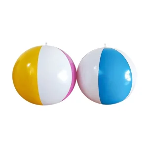 Custom Summer Beach Ball Blue and White Customizable Beach Ball
