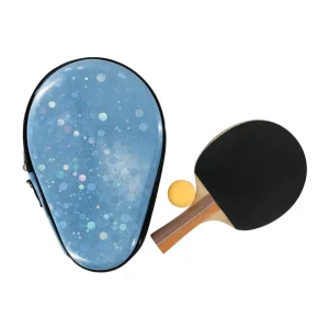 Custom Table Tennis Racket Bag Zipper Case Large Capacity Durable Waterproof Shockproof Eco Friendly EVA Portable Holds 2