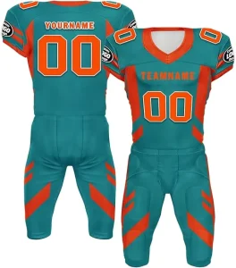 Custom Team Adult Sublimation Breathable American Football Jerseys & Uniforms with Custom Team Name & Player Name