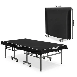 Custom Upright Folding Ping Pong Table Cover Oxford Fabric for Indoor Outdoor Use Custom Sizes Logos Available