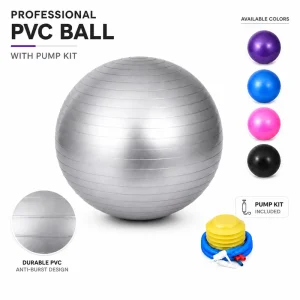 Custom Yoga Ball 55cm for Logo Branding Anti Burst Balance Training Core Activation and Rehabilitation Exercise