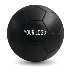 Custom logo Size 1 2 3 4 5 Official Match Black Machine Stitched Football Ball Soccer Ball