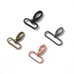 Customizable 25/50mm Alloy Buckle Durable Sustainable Handbag Key Chain Portable Classic Dog Hook Bag Accessories Vintage