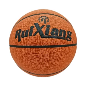 Customizable Basketball Durable PU Leather From Factory with Exclusive Logo and Text Icons for Training