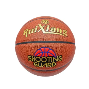 Customizable Basketball Durable PU Leather Size 7 Natural Rubber Bladder 580-620g Factory Exclusive Logo Text Icons
