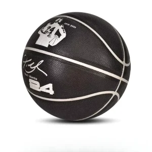 Customizable Basketball PU Fiber Black and Silver Ball Line Custom Basketball Ball with logo