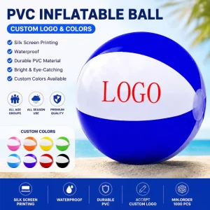 Customizable Colored Inflatable Beach Balls Children’s Water Play Toy for Sports Promotion