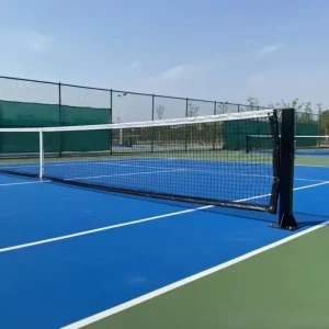Customizable Galvanized Outdoor Pickleball Post Net Full Court Mobile Tennis Equipment for All Seasons Training Rain Sun